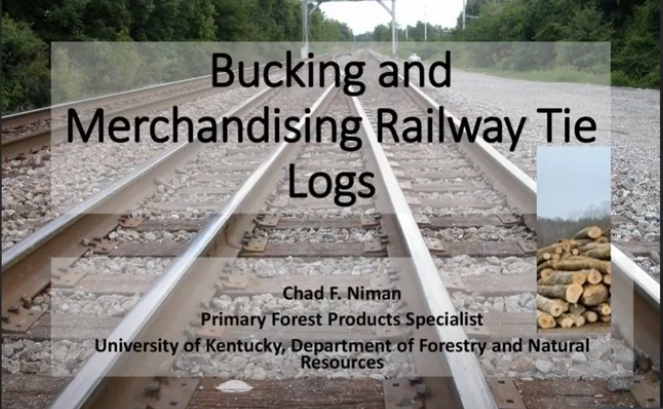 Webinar - Bucking and Merchandising Railway Tie Logs